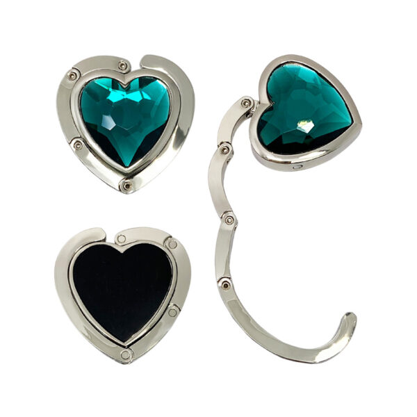 foldable handbag hook for table heart shape cute and convenient