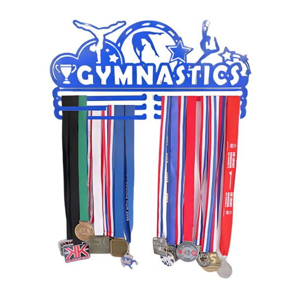 blue metal medal hanger