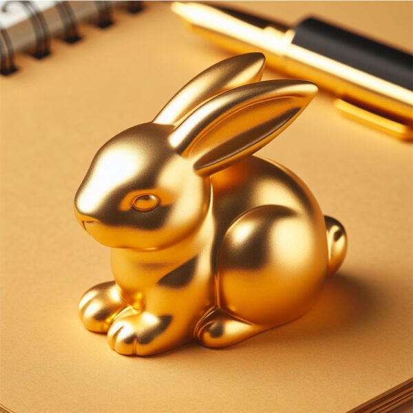 cute rabbit simple animal paperweight