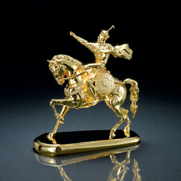 custom 3D trophy a warrior ride on a horse