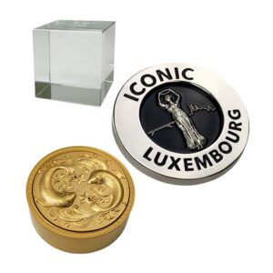 paperweight custom material acrylic and metal made by jin sheu