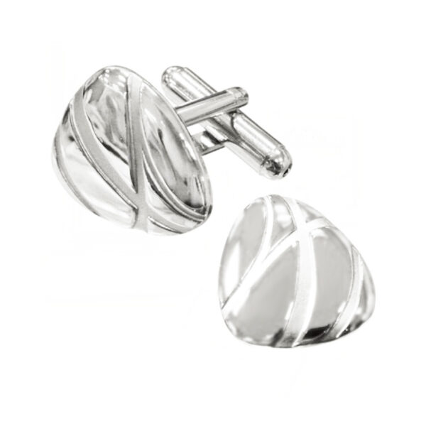 personalized sterling silver cufflinks logo engraved