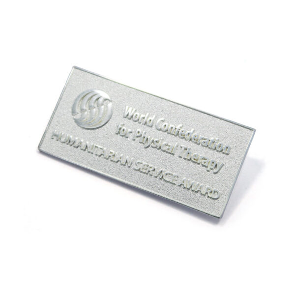 custom lapel pin made from sterling silver for business