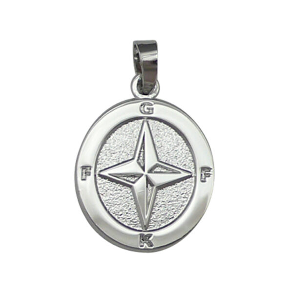 custom sterling silver pendant religious logo