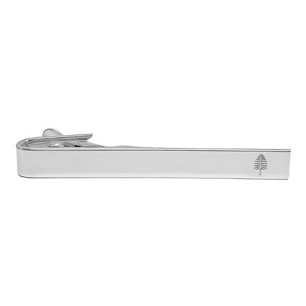 sterling silver tie bar custom logo engraved