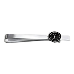 custom silver tie bar enamel logo