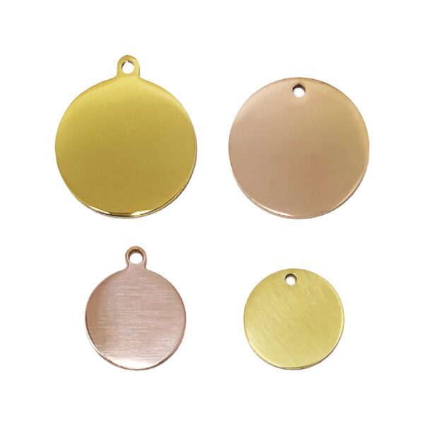 round shape blank pet id tags wholesale