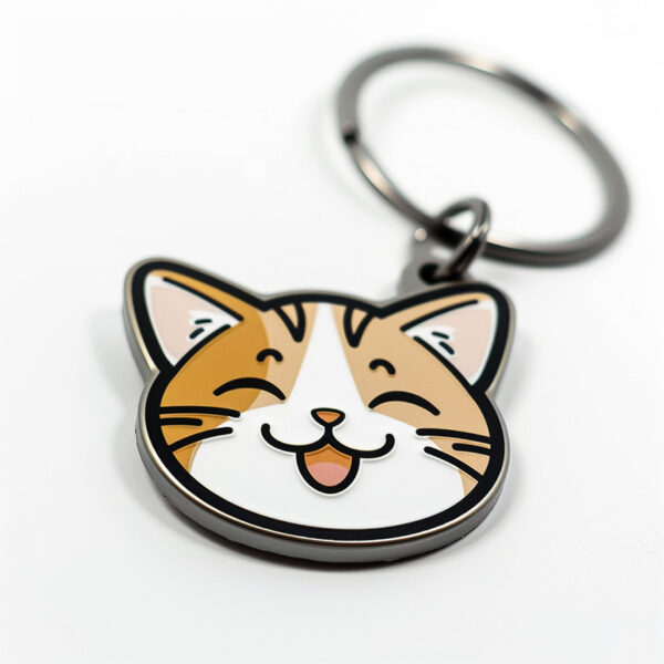 enamel cute cat custom pet tag for cat