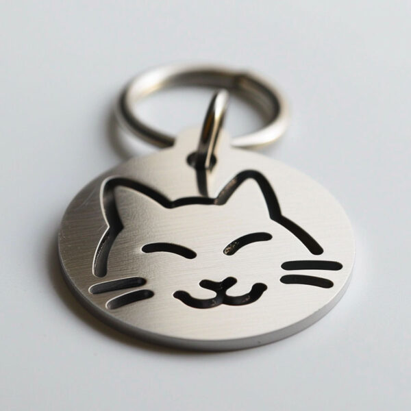 zinc alloy custom pet tag for cat