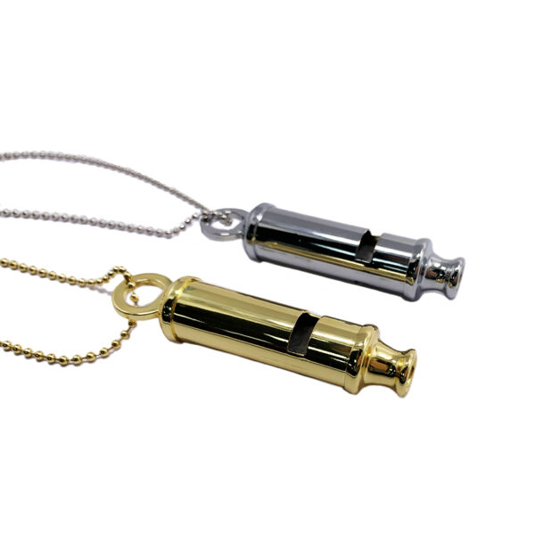 Metropolitan Police Whistle with ball chain made from copper