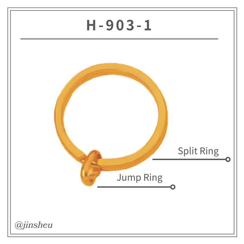 Split Ring with Jump Ring