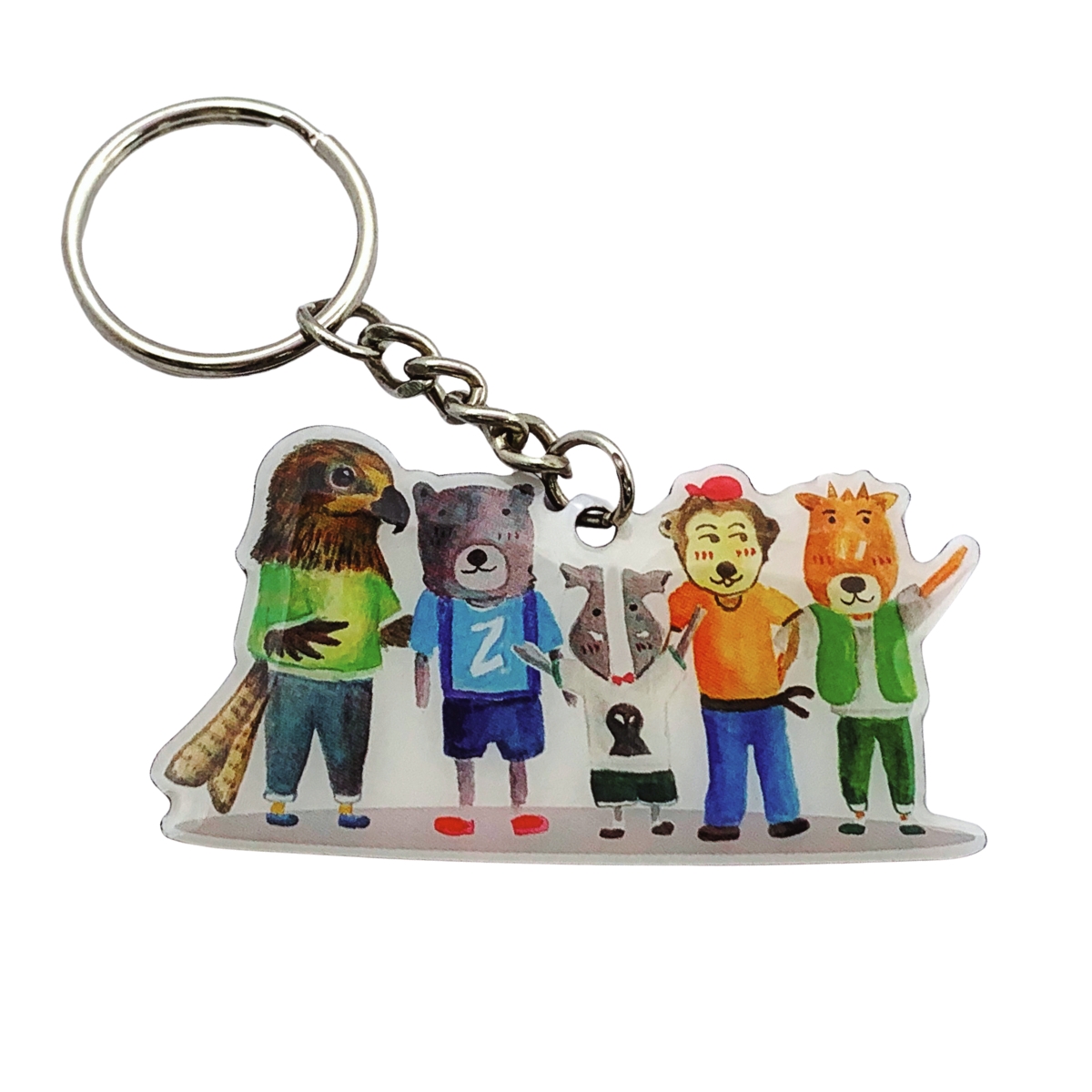 Custom Metal Keychain with Offset Printing