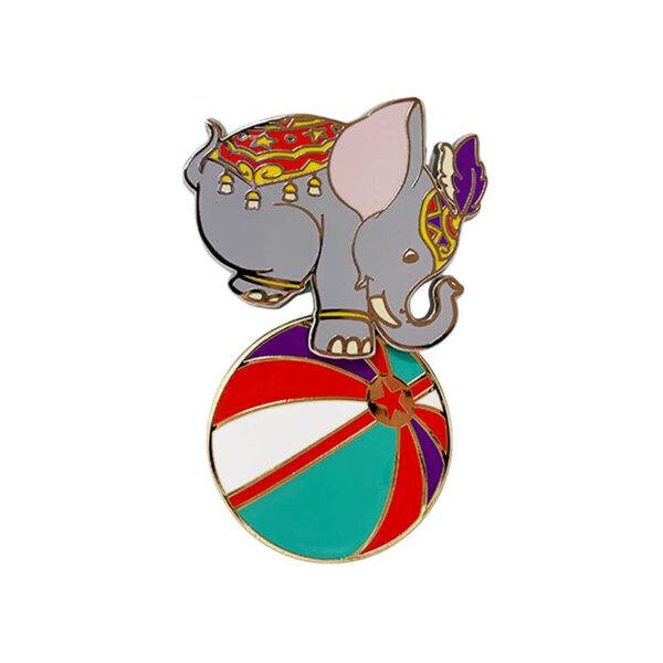 bobbing head lapel pins custom elephant logo