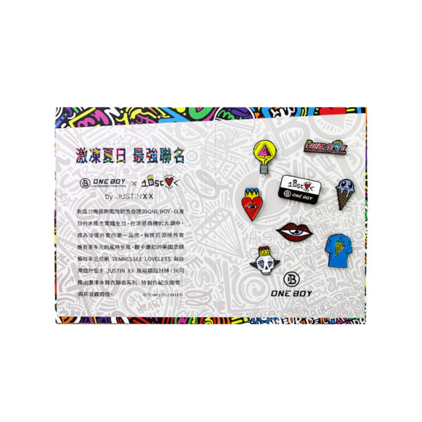 wholesale custom enamel pin baker card for clothes brand