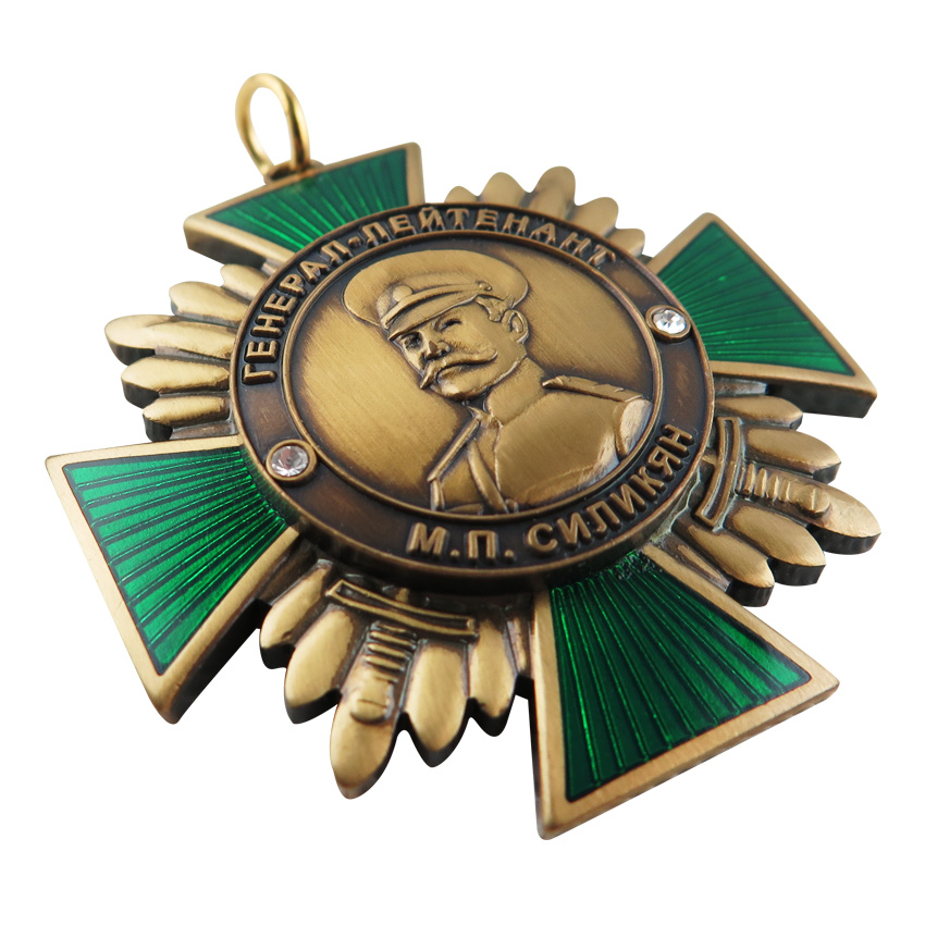 A custom military medal by Jin Sheu featuring an accurate portrait design.