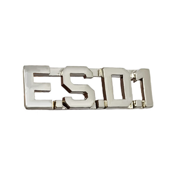 custom letter lapel pins with cutout nickel plating made from jin sheu