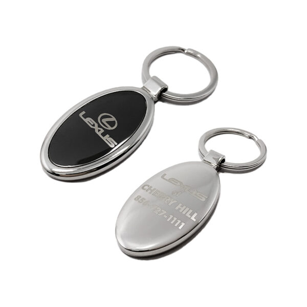 zinc alloy custom keychain with car brand logo made from jin sheu