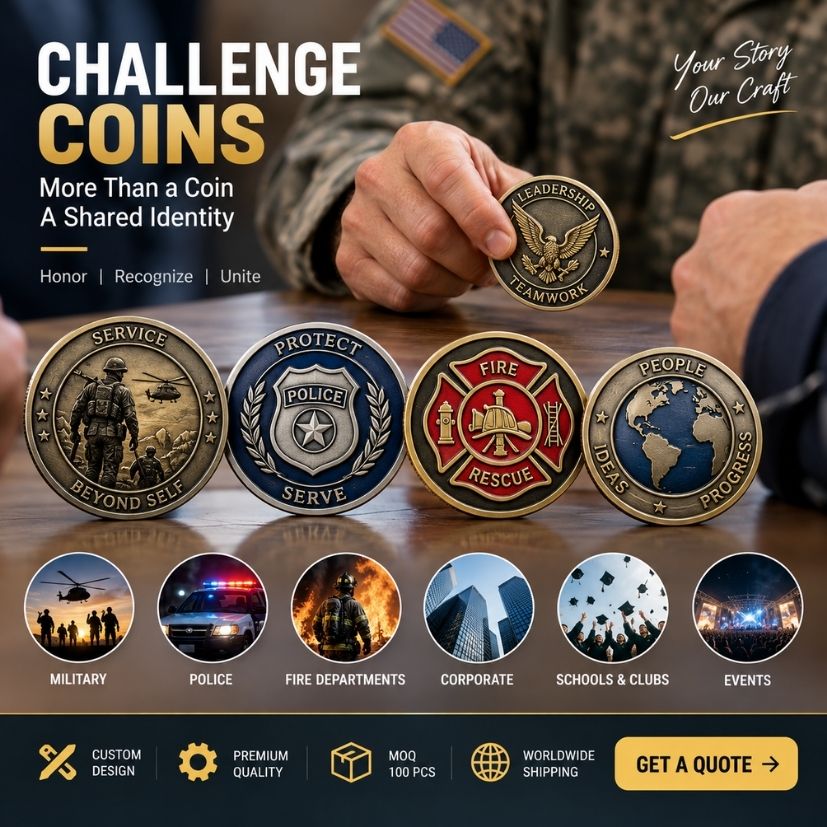 Custom Challenge Coins Wholesale Manufacturing