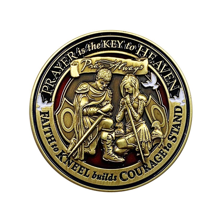 A die struck coin made by Jin Sheu.