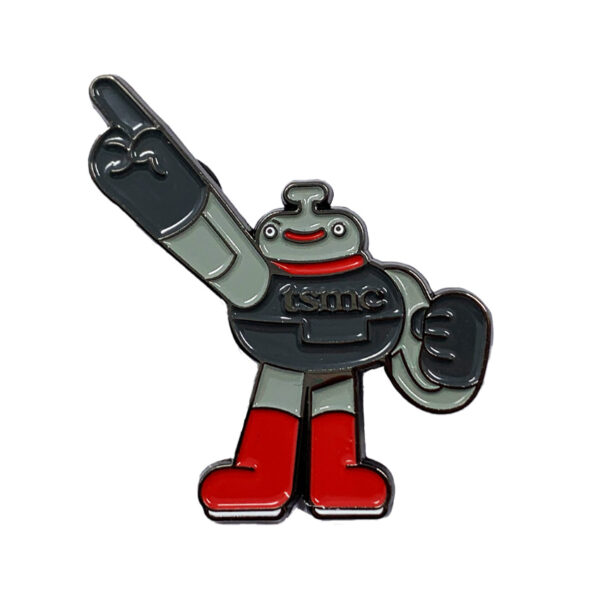 custom corporate tsmc robot soft enamel