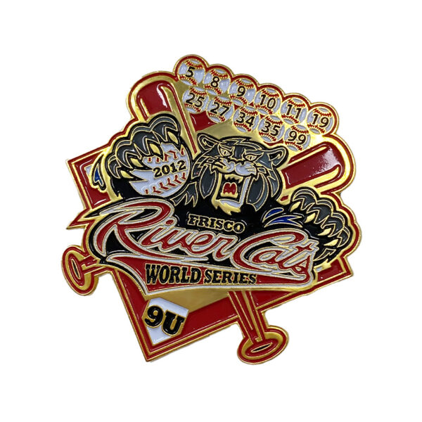 soft enamel custom baseball pin