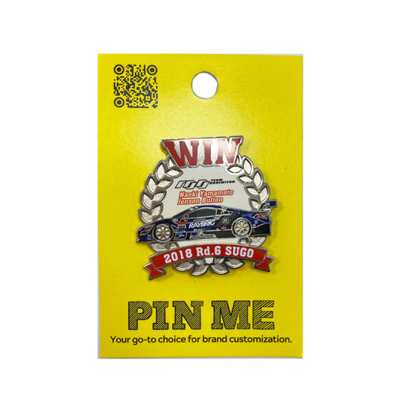 custom sports lapel pin car race design
