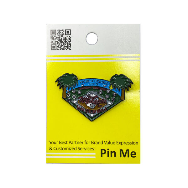 custom sports lapel pin baseball design soft enamel