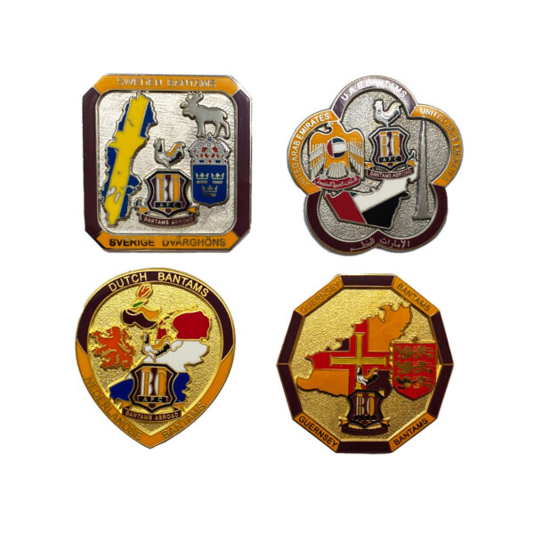 four custom sports lapel pin