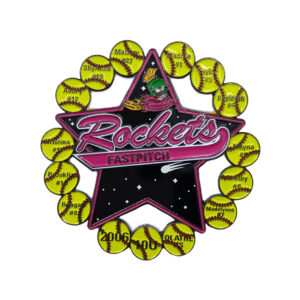 zinc alloy custom baseball pin badge