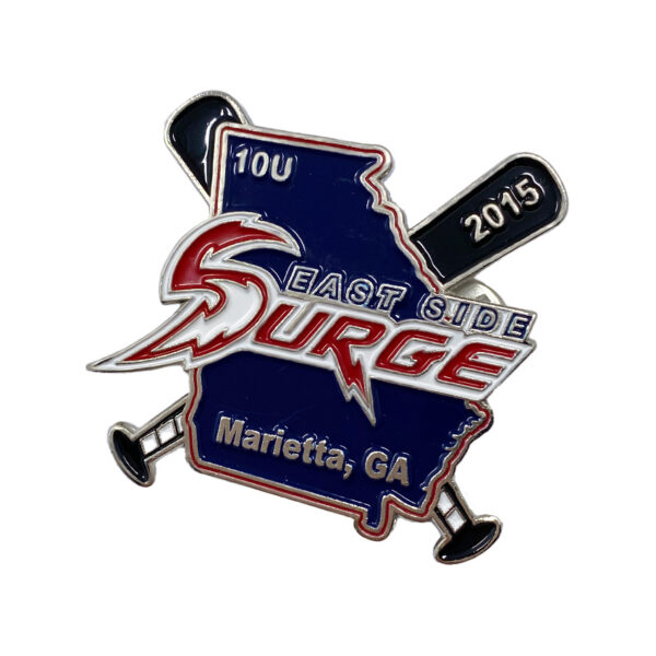 soft enamel custom baseball pin