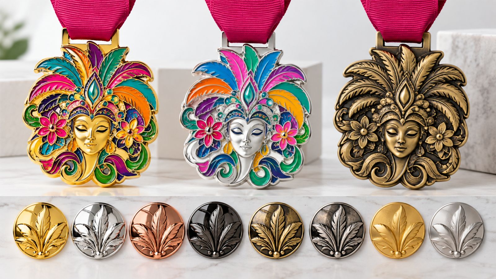 Custom Masquerade Fiesta Medals Plating Showcase