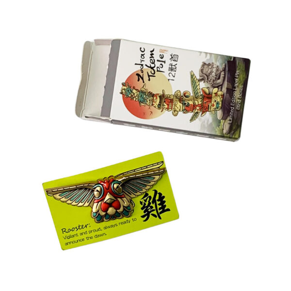 custom blind box metal pin and packaging made from jin sheu