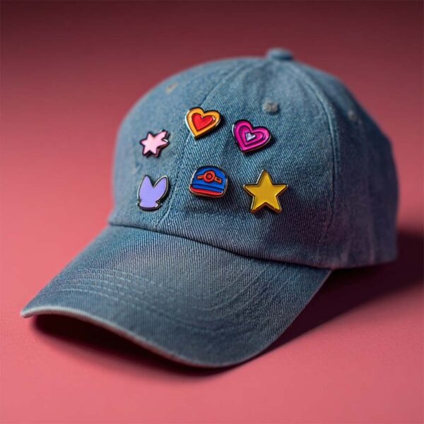 colorful lovely custom hat pin made from jin sheu