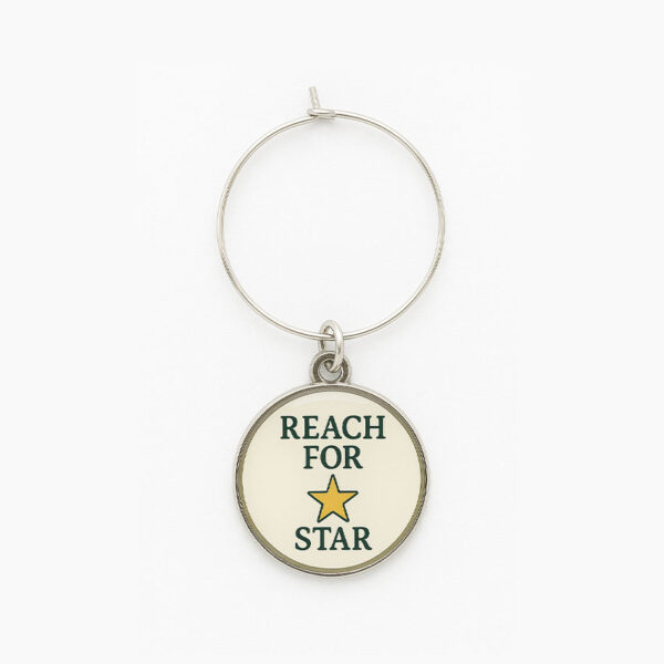 custom offset printing wine glass charm