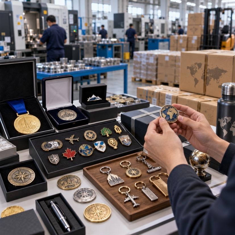 Wholesale Custom Enamel Pins and Metal Awards Export