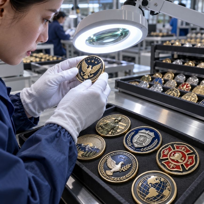 Strict Quality Control & Inspection for OEM Custom Challenge Coins