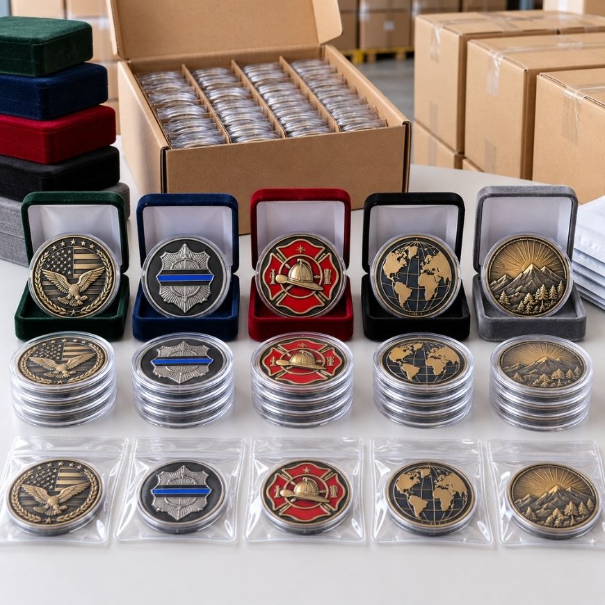 Custom Challenge Coin Presentation Packaging & Protective Enclosures
