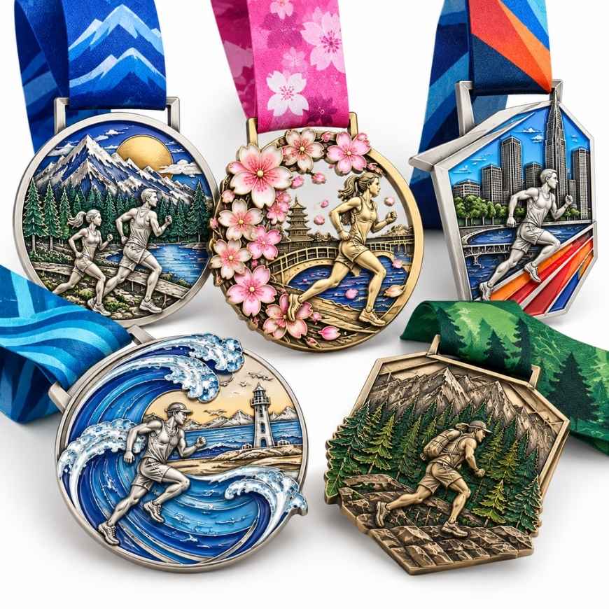 Custom 3D Zinc Alloy Finisher Medals Collection