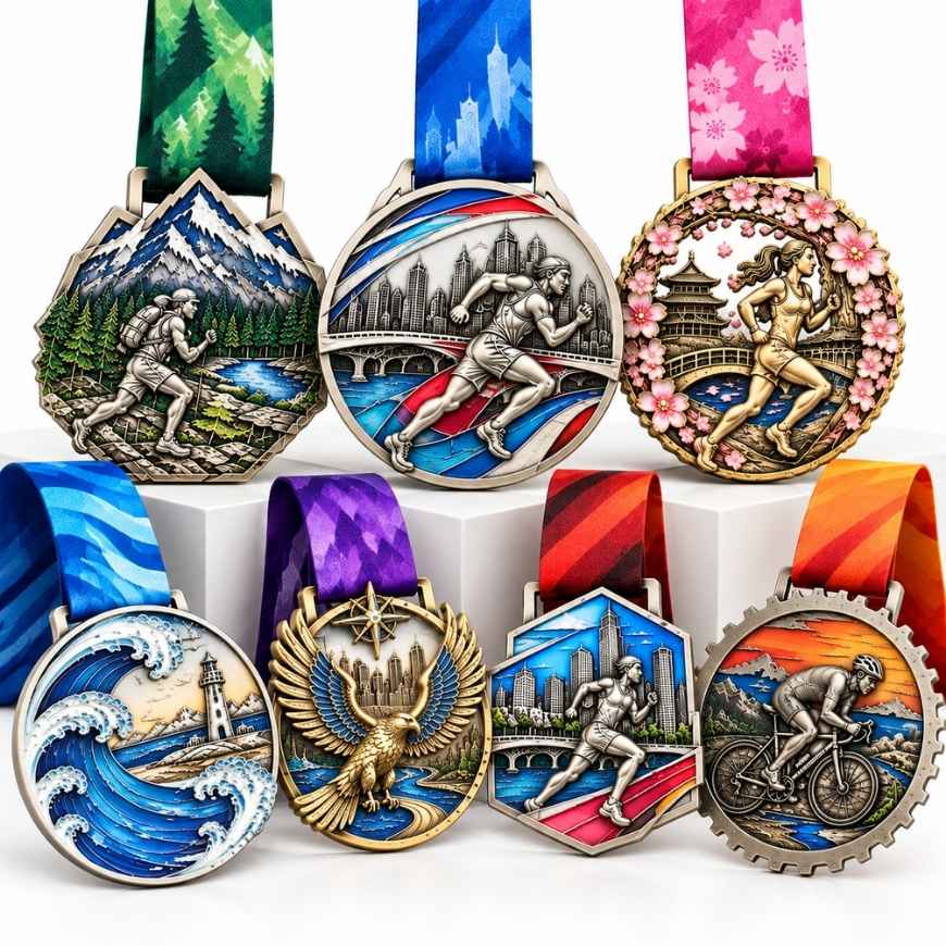 Custom Zinc Alloy 3D Sports Finisher Medals