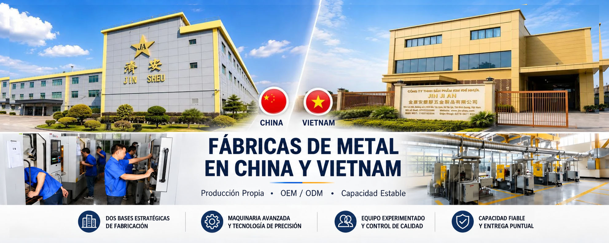 Jin Sheu Custom Metal Souvenir and Promotional Item Factories in China and Vietnam