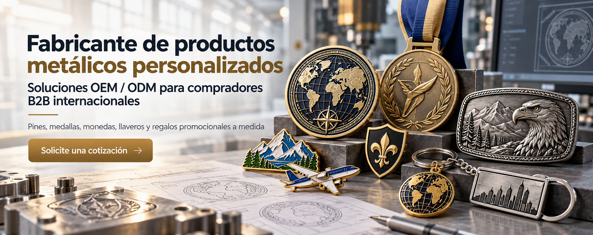 B2B Custom Metal Souvenir and Promotional Gift Manufacturing