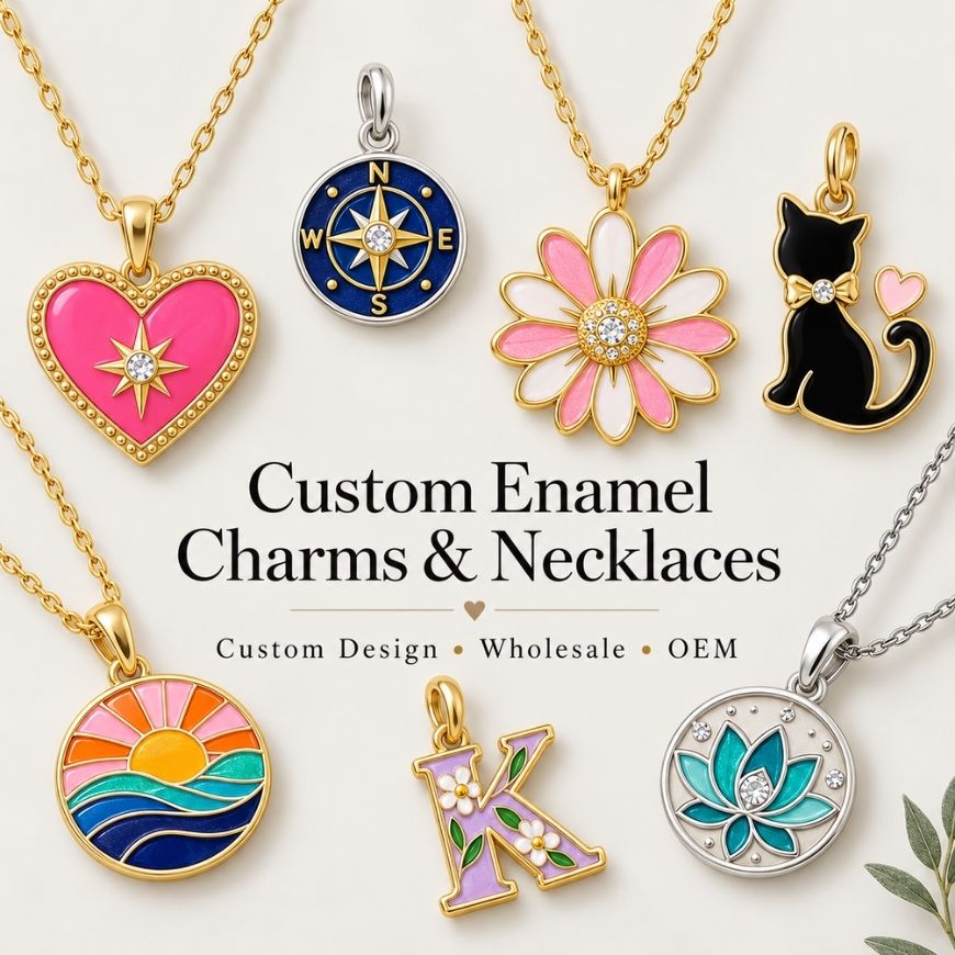 Custom Enamel Charms and Necklaces Wholesale OEM ODM Manufacturer