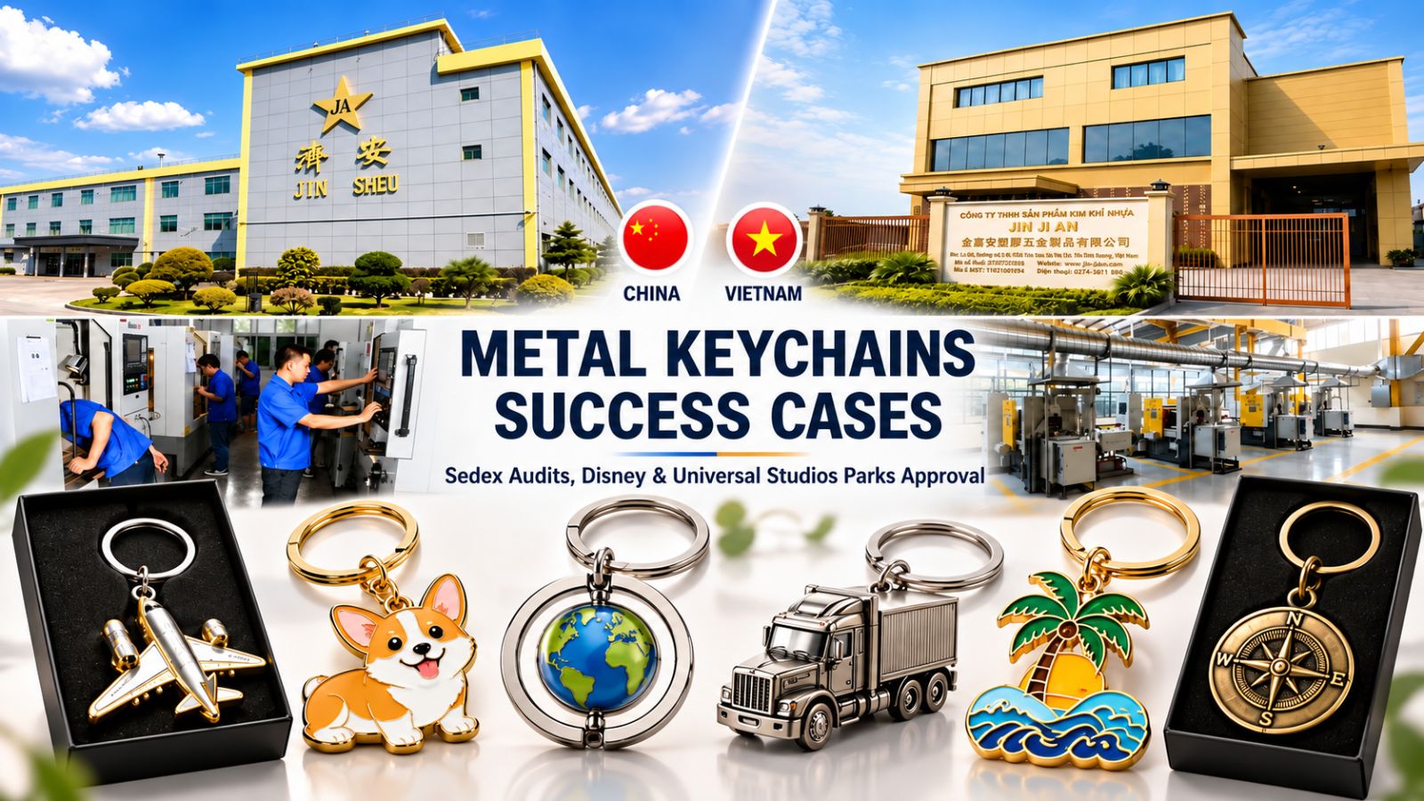 Custom Metal Keychains OEM Manufacturing & Factory Facilities