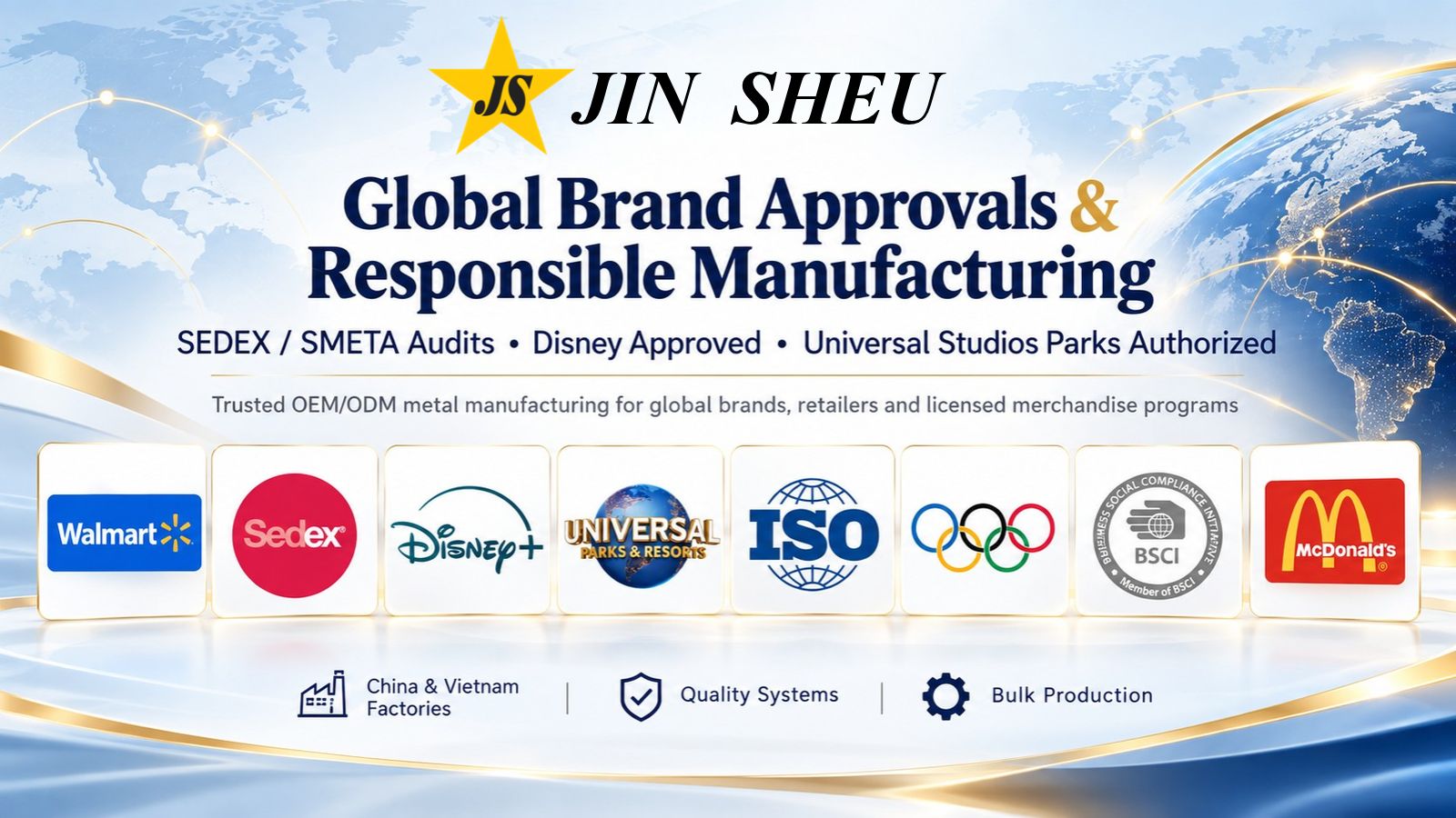 Global Brand Approvals and Responsible Manufacturing Compliance Banner